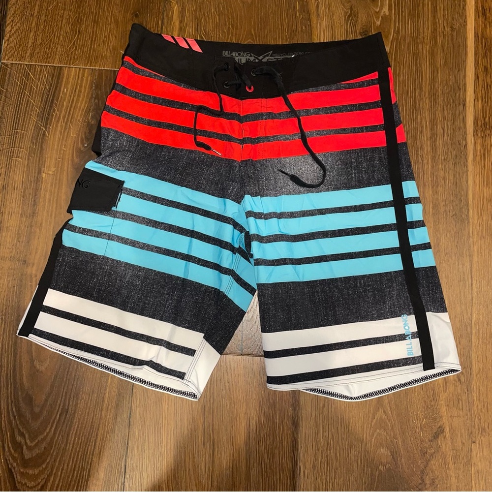 Billabong shorts swim trunks platinum stretch men’s size 30 recycler series Euc